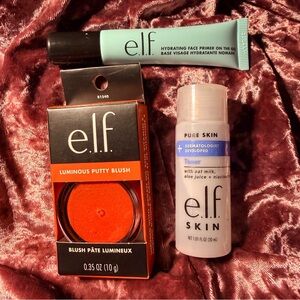 ELF Trio Blush, Primer, Toner